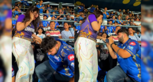 Rings & Runs! While Rahane Smashed Sixes, This KKR Fan’s Proposal Took an Unexpected Turn