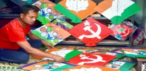 Battle for Bengal Reaches the Skies! TMC Takes the Lead in Political Kite War
