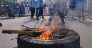Fresh Violence Erupts in Malda! Protesters Block NH-12 with Burning Tyres Over Voter List Row