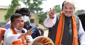 Massive Face-off in Bhawanipore! Amit Shah Joins Suvendu’s Nomination Rally