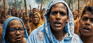 286 Voters Missing from a Single Booth! Violent Protests Erupt in Joynagar, Women Hit Streets with Brooms