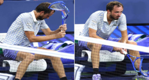 Medvedev Fined $7,000 for On-Court Meltdown! Racket Smashed After ‘Double Bagel’ Defeat